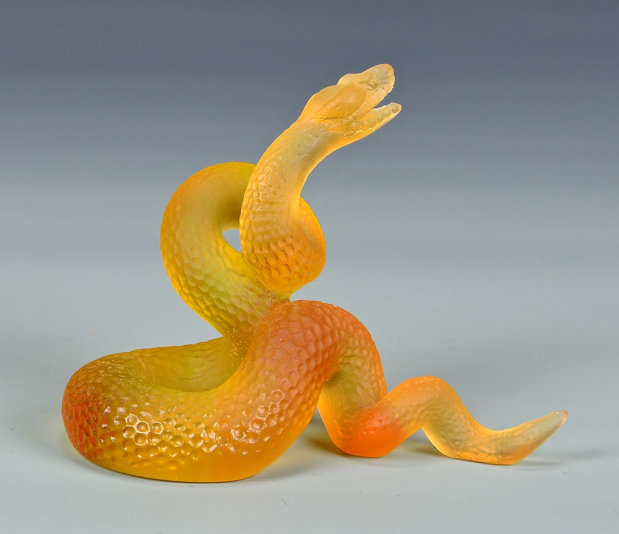 Lot 729: Daum Glass Snake and Lions