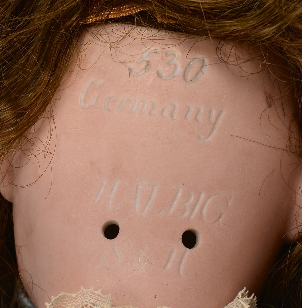 Lot 789: 3 German dolls inc. Kestner Bru type