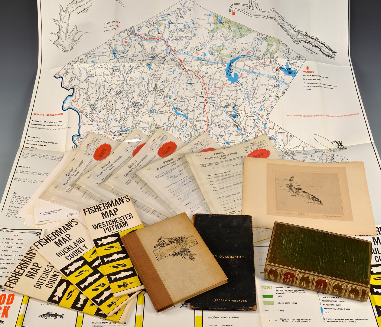 Lot 806: Fly Fishing Archive incl. Maps & Books