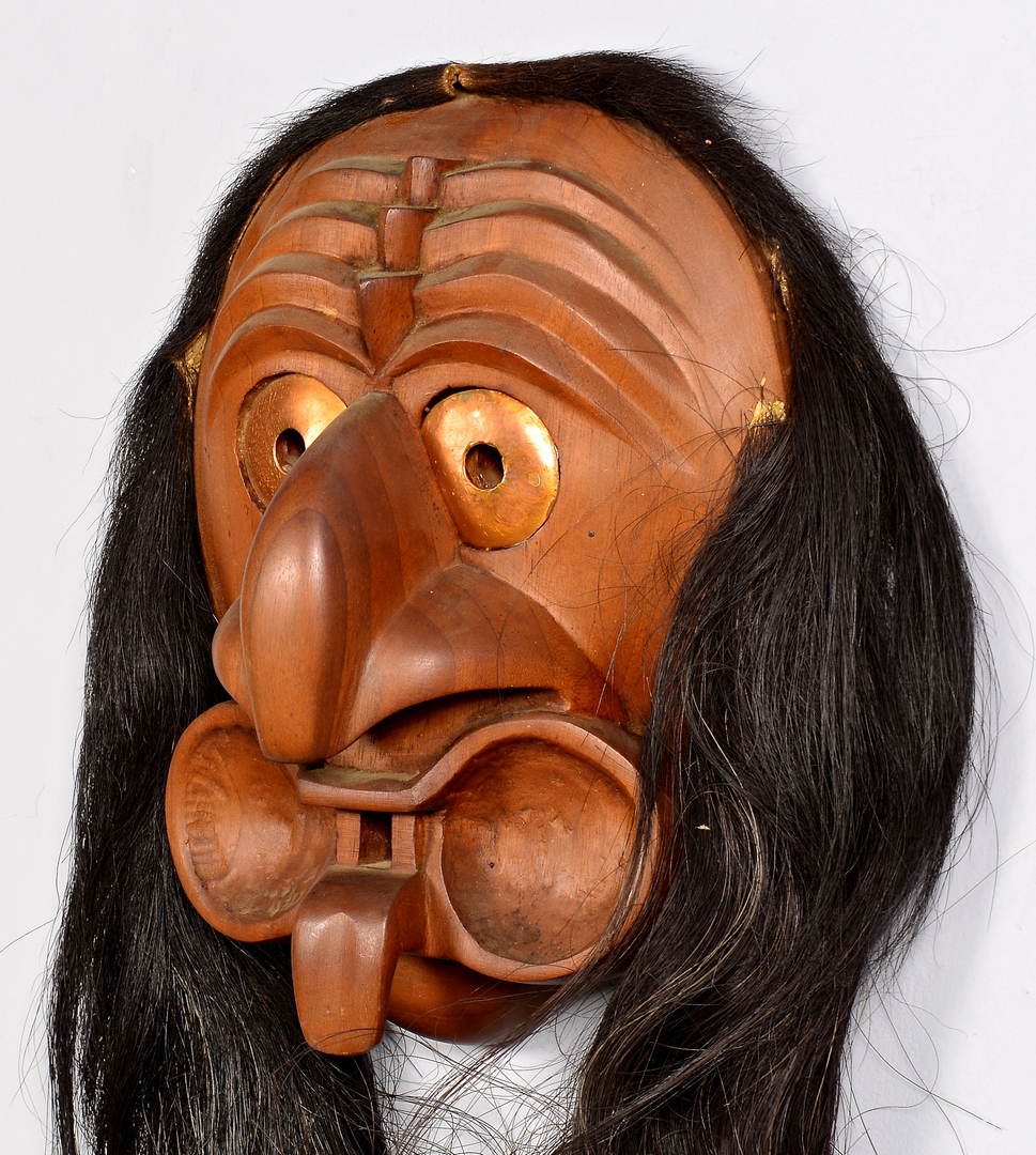 Lot 809: 2 Native American Carved False Face Masks | Case Auctions