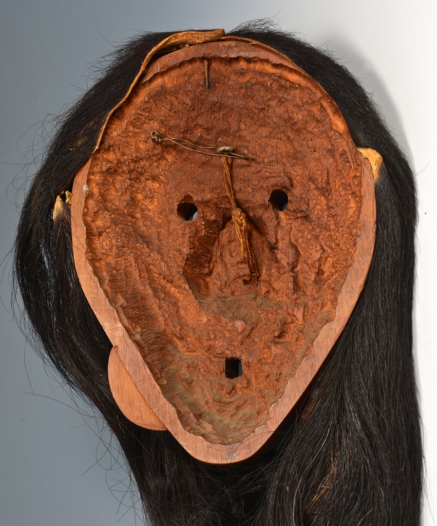 Lot 809: 2 Native American Carved False Face Masks