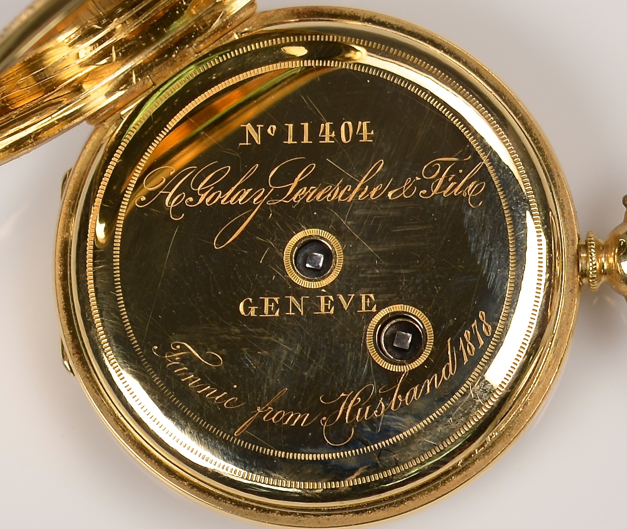 Lot 81: 18K A Golay Leresche & Fils Watch, 1878