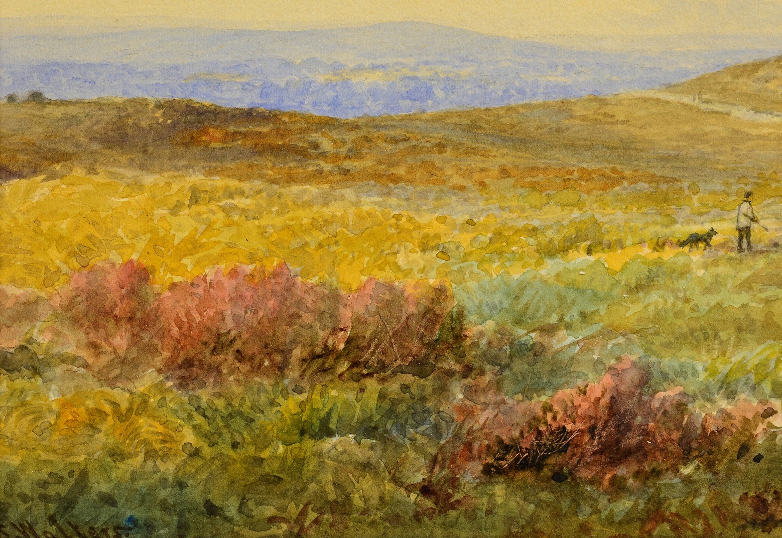 Lot 832: George Walters, W/C Highland Landscape