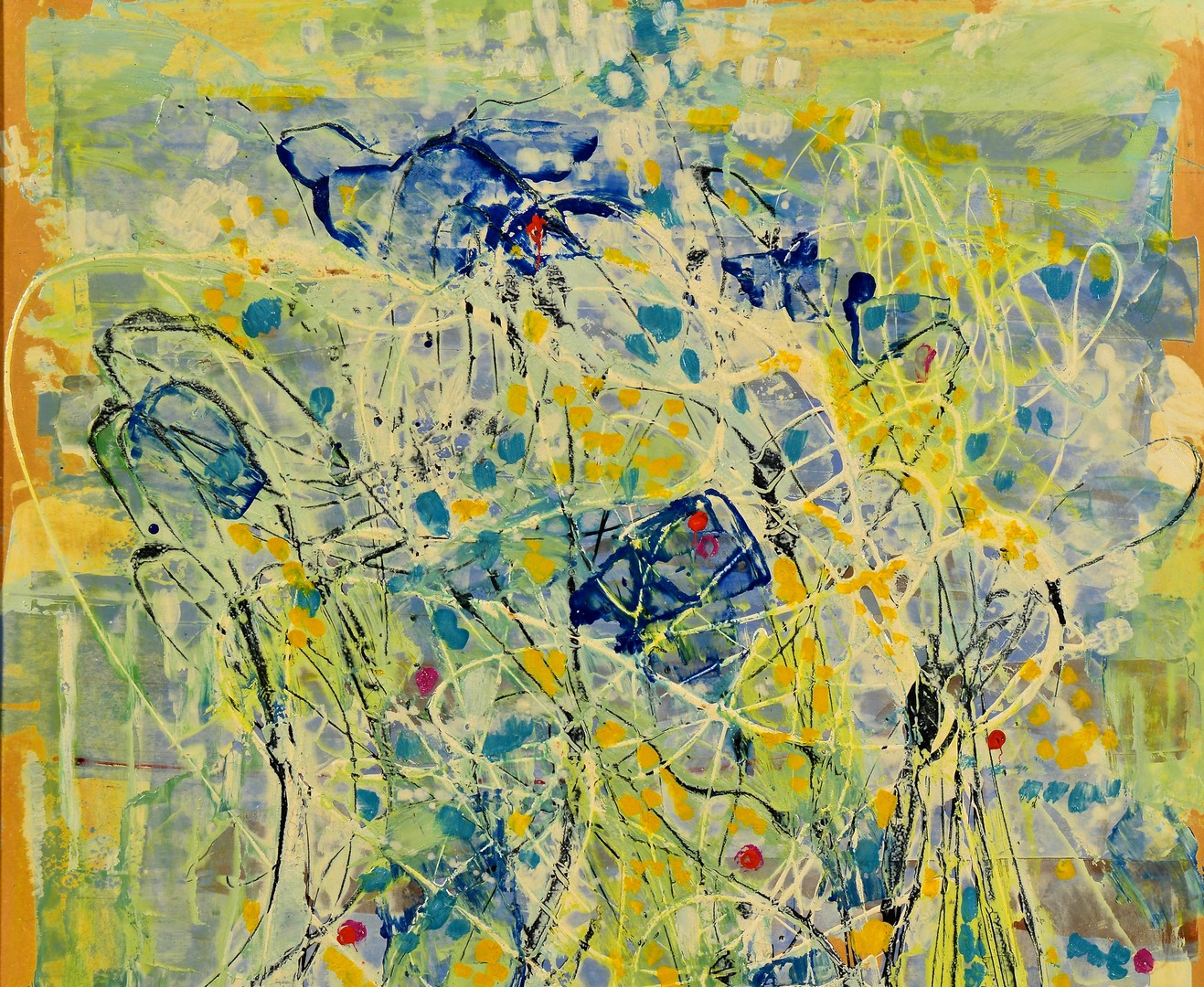 Lot 848: Shmuel Raayoni abstract oil