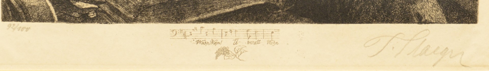 Lot 858: 3 Ferdinand Staeger Etchings from The Mastersinger
