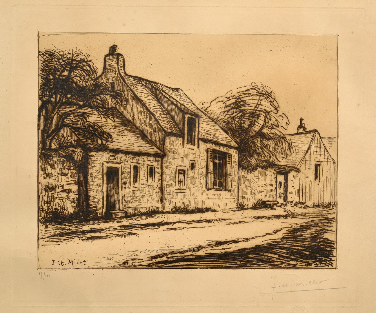 Lot 859: Group 3 Etchings, 19th & early 20th c.