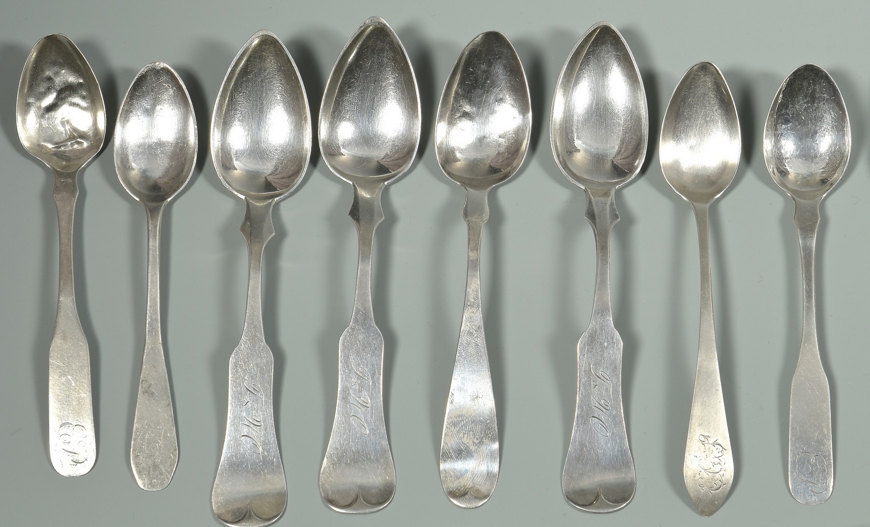 Lot 879: Assd. Sterling and Coin Silver Flatware by unident