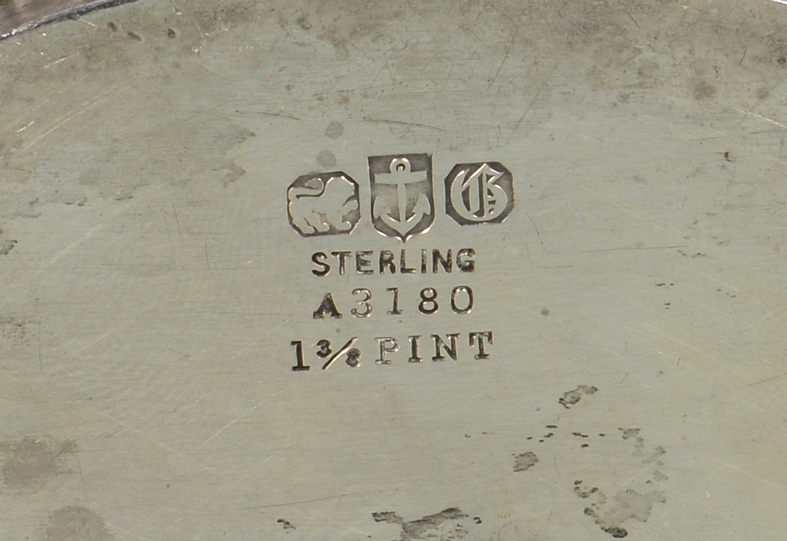 Lot 887: Group Sterling incl Gorham Tea Set