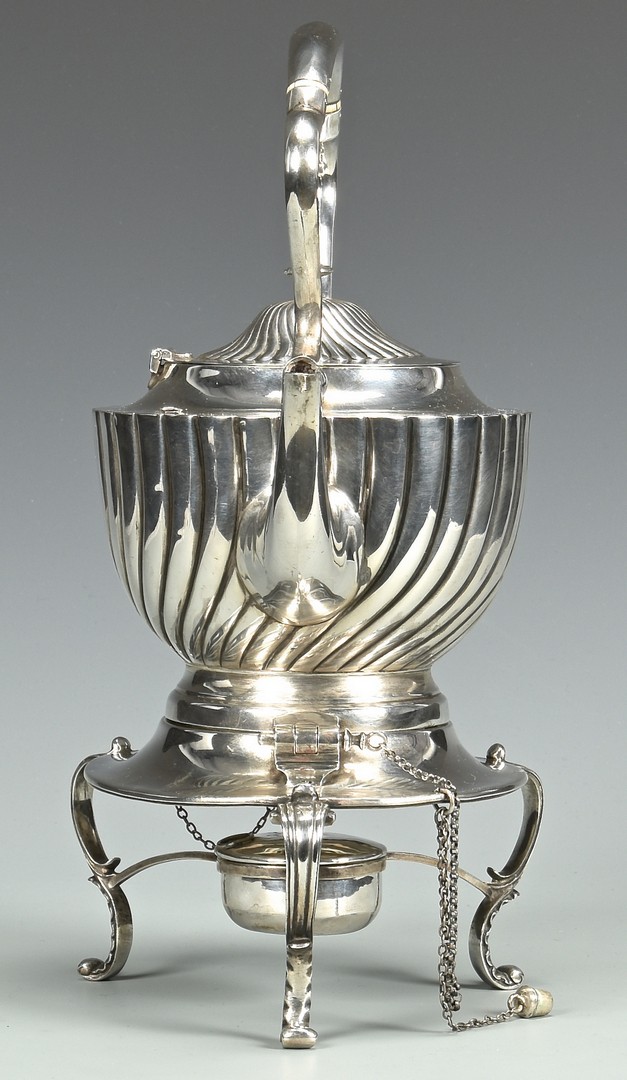 Lot 889: Sheffield Sterling Kettle on Stand