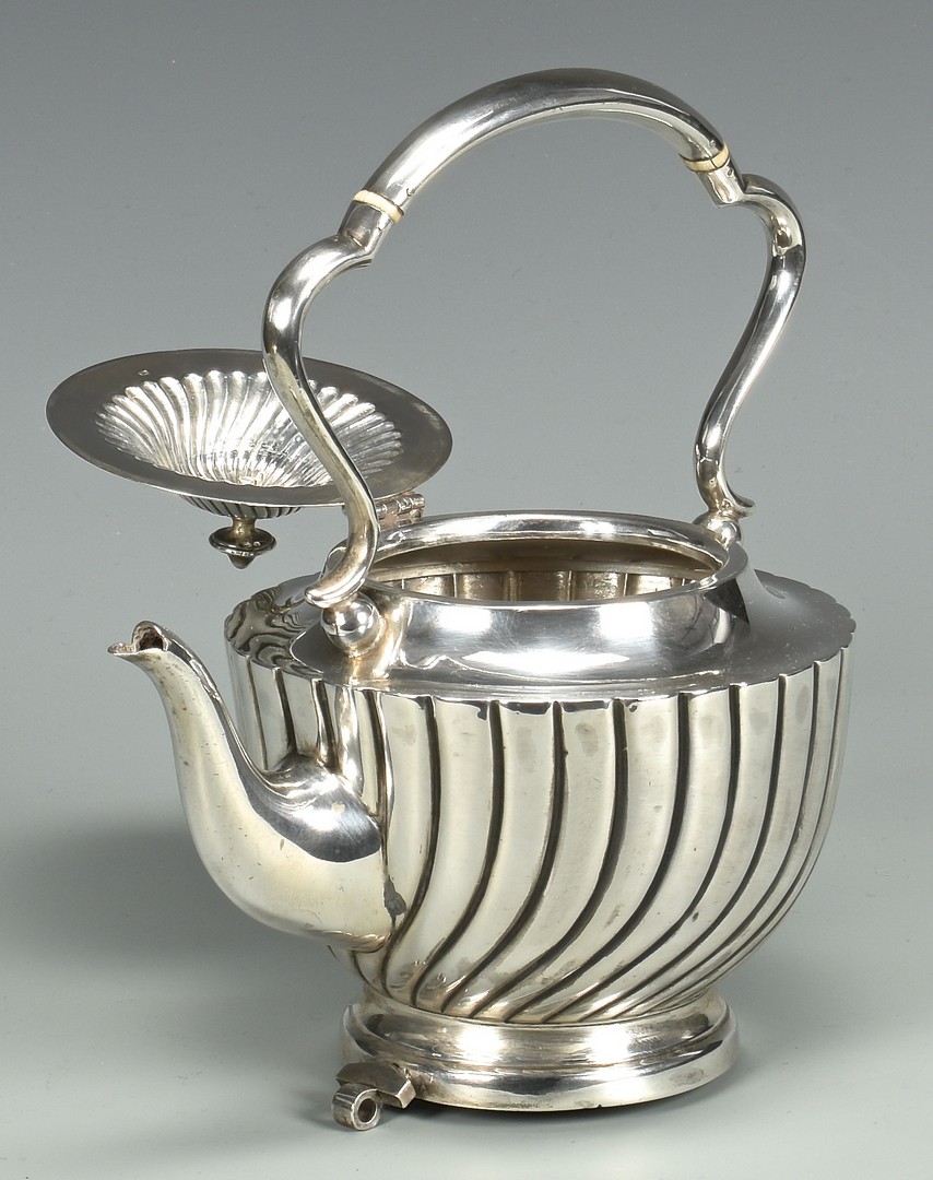 Lot 889: Sheffield Sterling Kettle on Stand