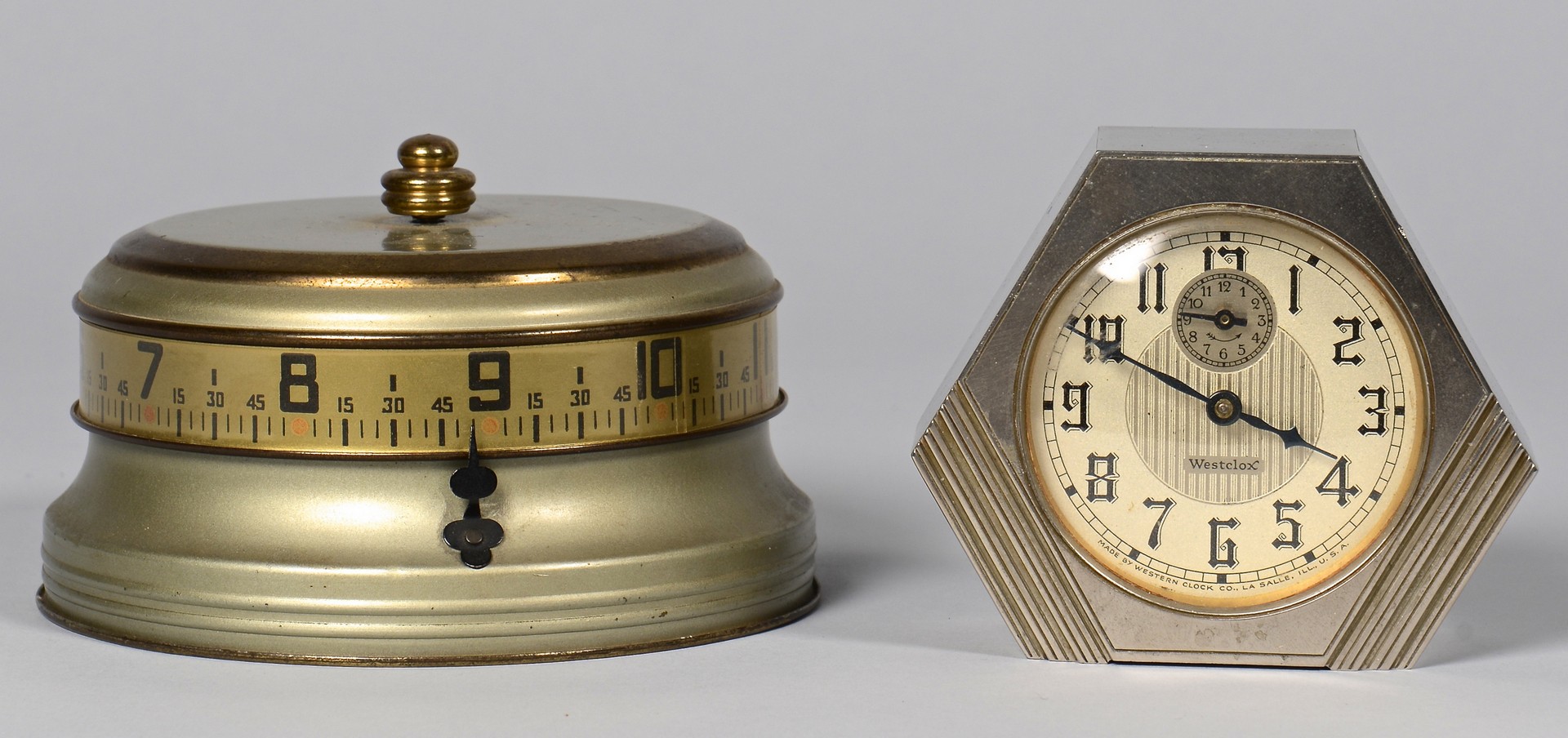 Lot 899: Vintage Clocks and Measuring Devices