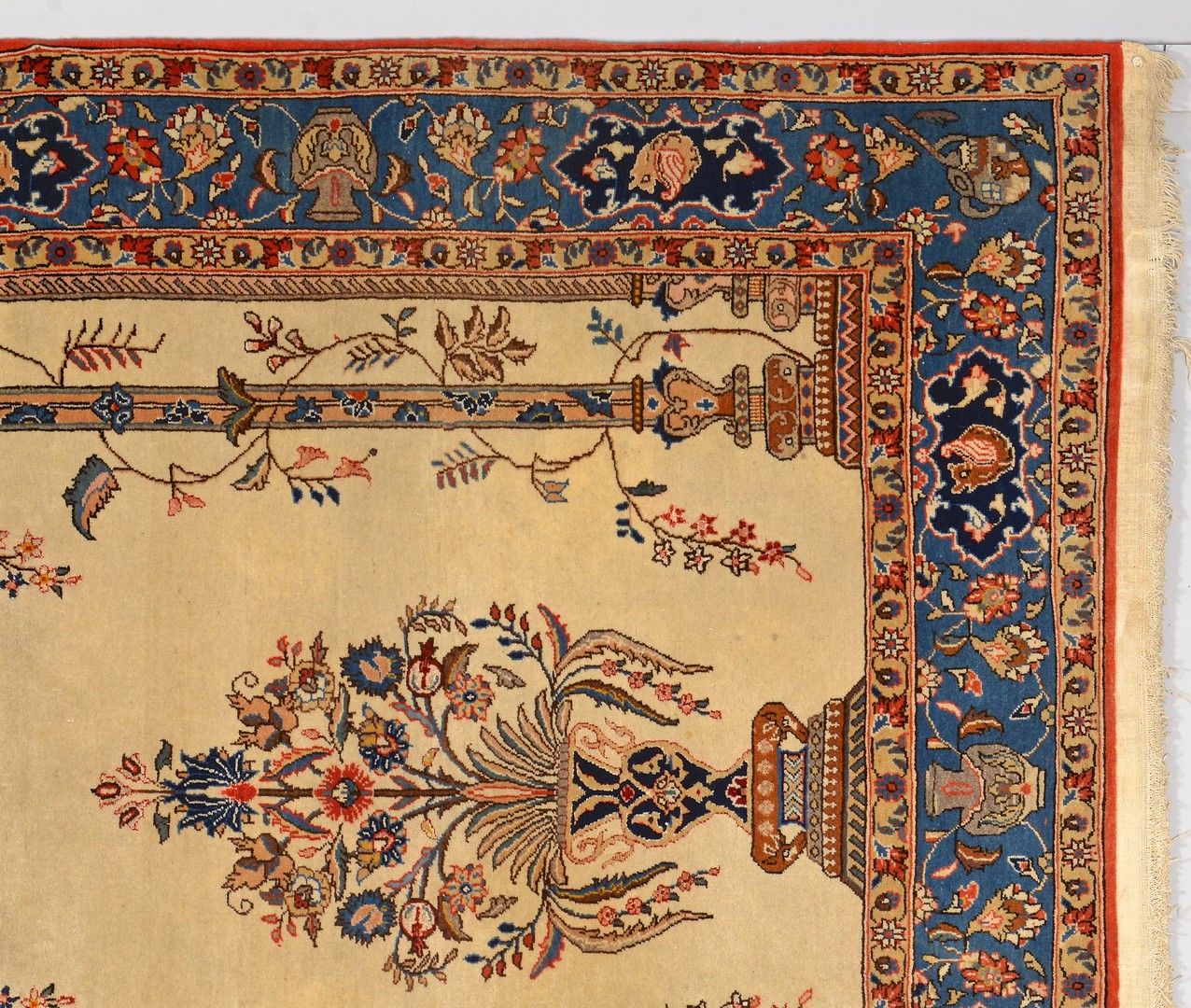 Lot 910: Tabriz Wool and Silk Tree of Life Rug