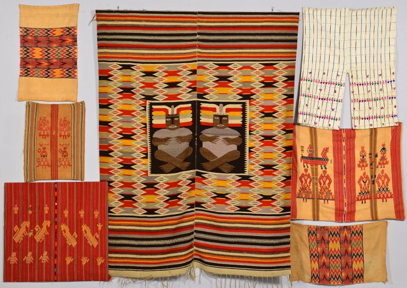 Lot 930: 6 items Guatemalan Textiles, e. 20th c.