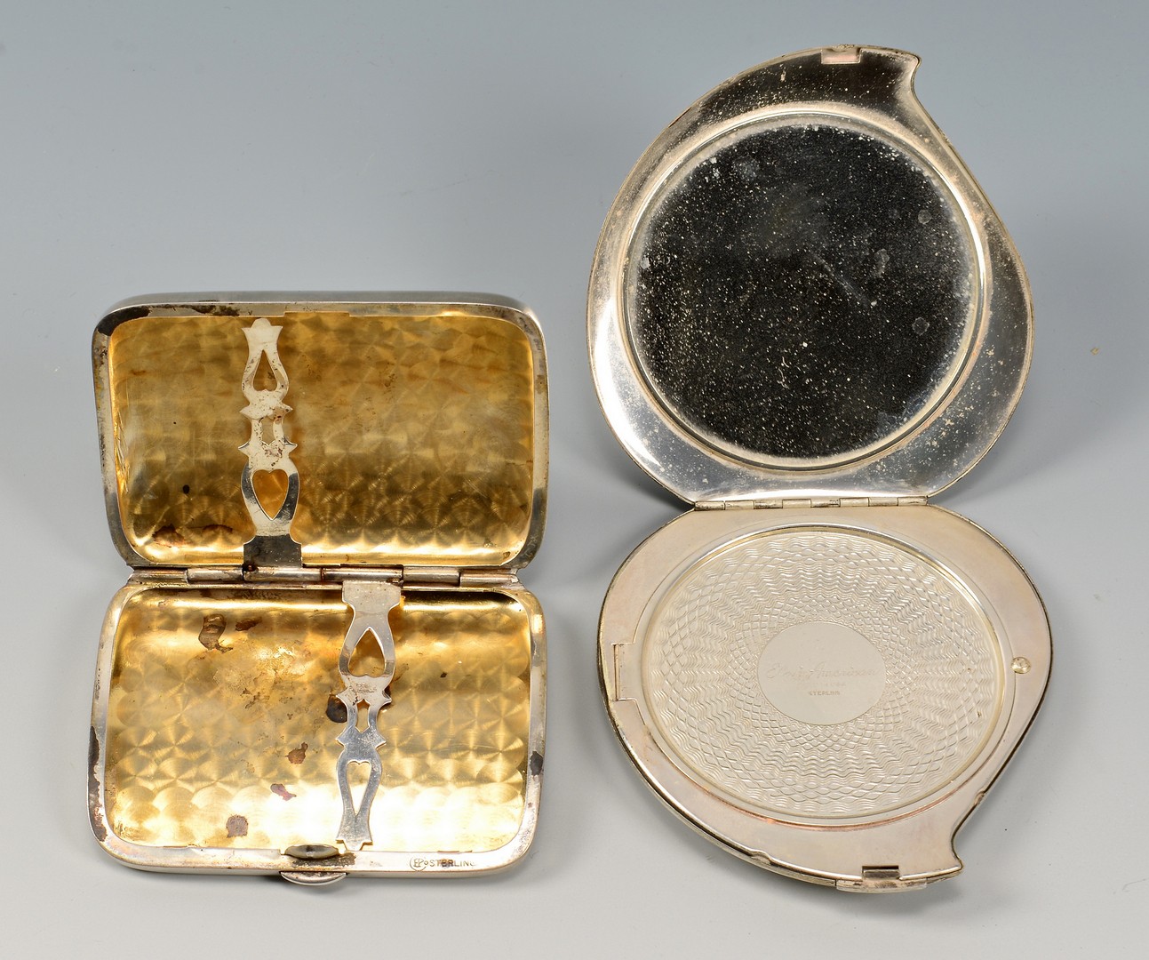 Lot 939: 7 Misc. Silver Items incl. Purses, Card Cases