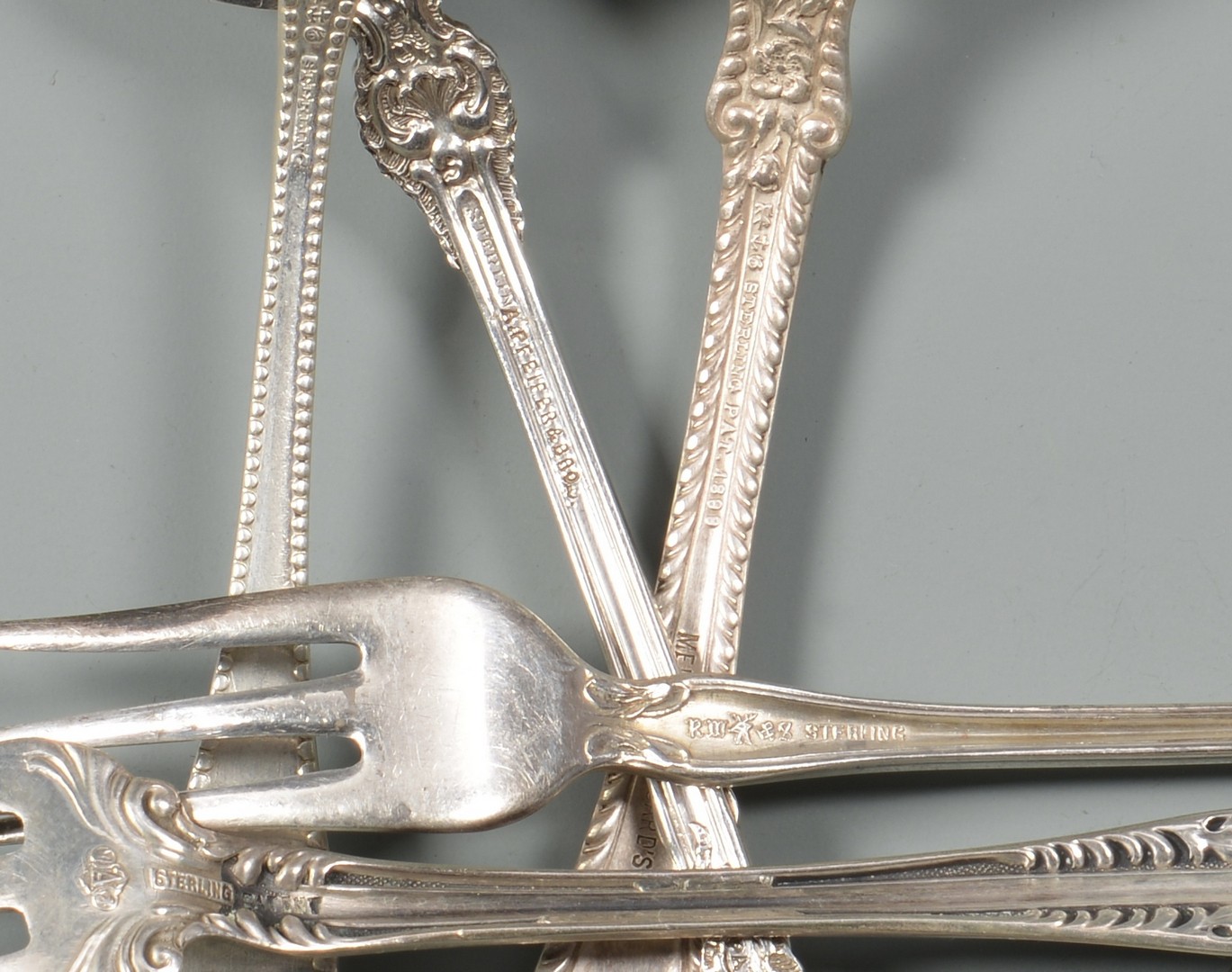 Lot 958: Grouping of Vintage Sterling Flatware