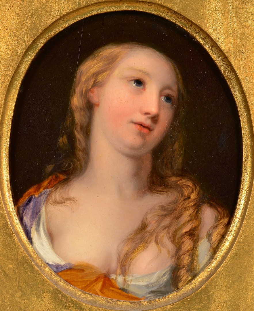 Lot 97: Old Master Oil on Panel Female Portrait