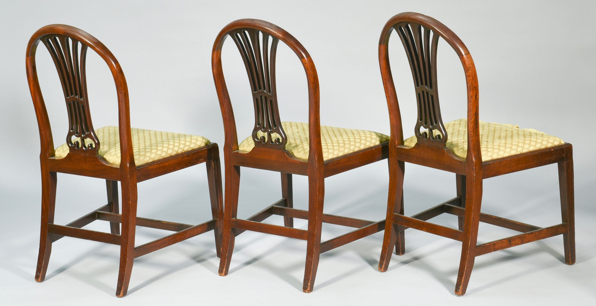 Lot 100: Set 8 George III Mahogany Dining Chairs