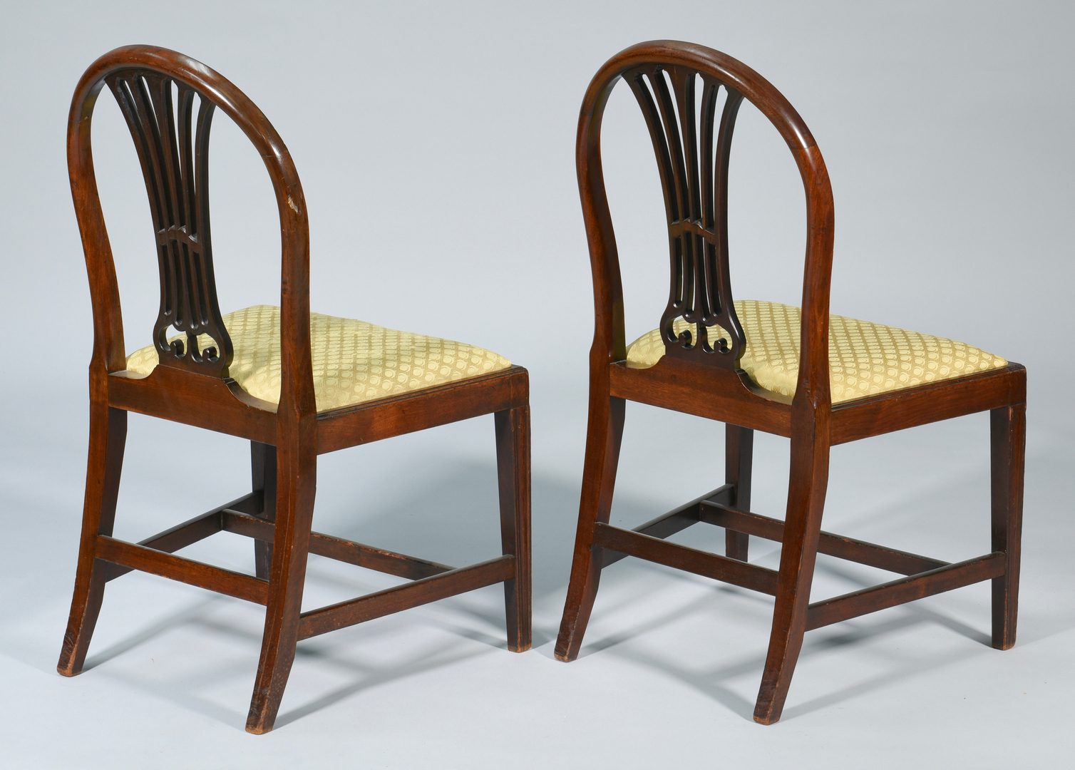 Lot 100: Set 8 George III Mahogany Dining Chairs