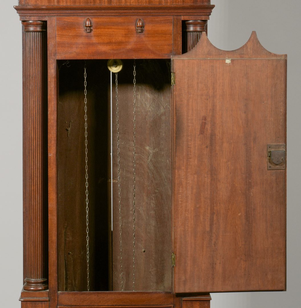 Lot 104: Georgian Mahogany Tall Case Clock