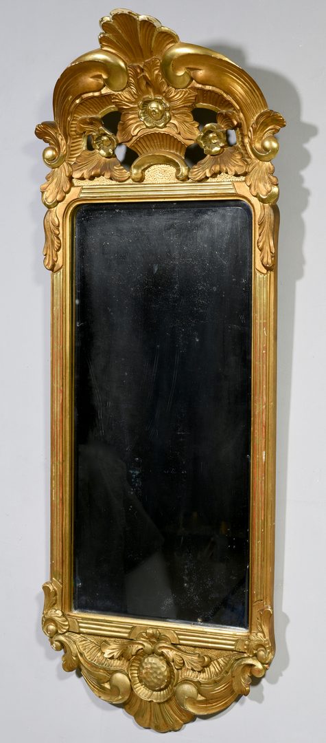 Lot 108: Gilt Carved Rococo Mirror