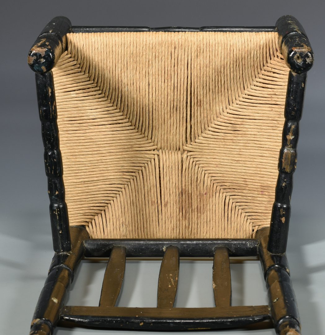 Lot 118: Eastern NC Child's Painted Arm Chair