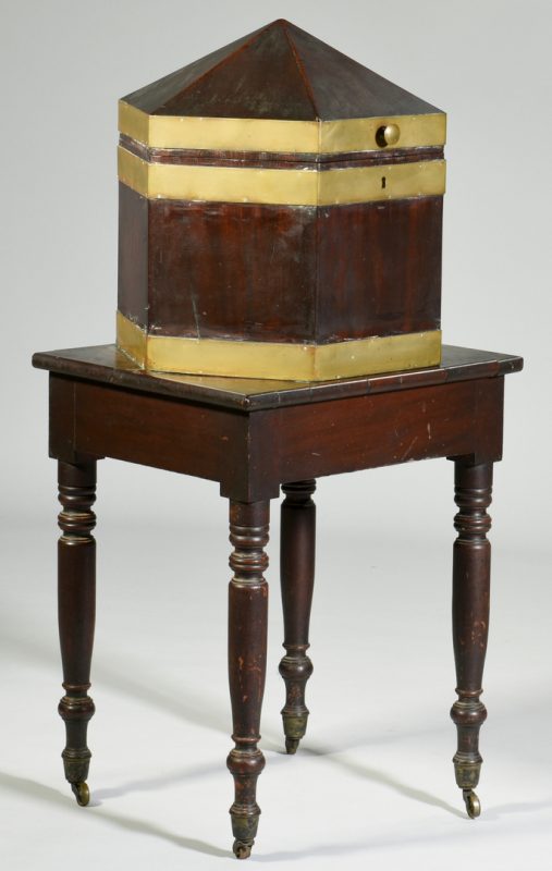Lot 126: Southern  Octagonal Cellarette on Stand