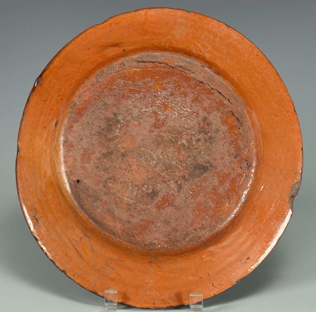 Lot 135: Earthenware Manganese Decorated Charger