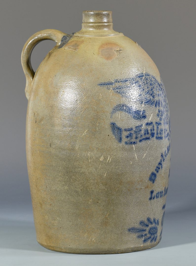 Lot 136: Bayless McCarthy & Co. Cobalt Decorated Stoneware