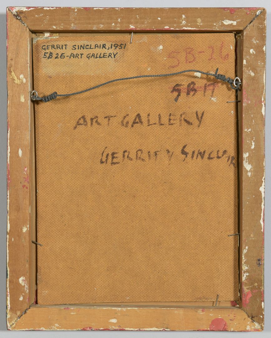 Lot 194: Gerritt Sinclair O/B, Art Gallery