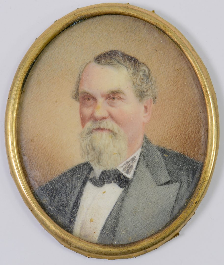 Lot 217: TN Miniature Portrait of Man, Calvert