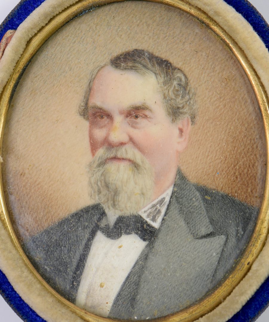 Lot 217: TN Miniature Portrait of Man, Calvert