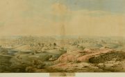 Lot 220: 19th c. Watercolor View, Nashville from Ft. Negley, sold $17,110 