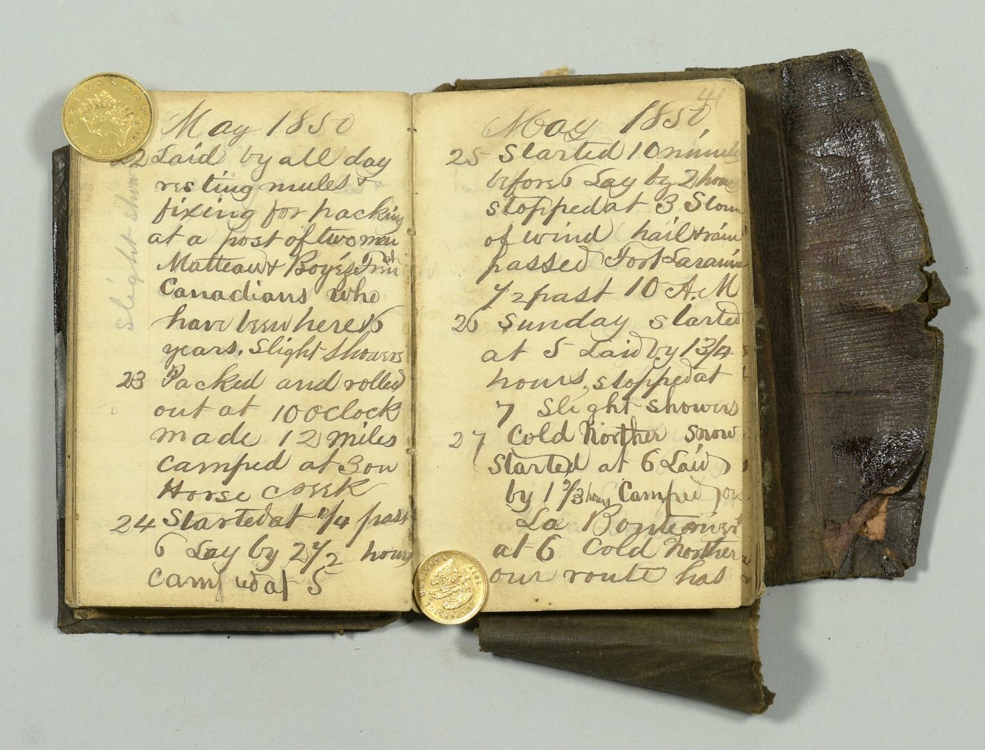 Lot 237: Gold Rush Diary, Artifacts of Ed Hicks, TN