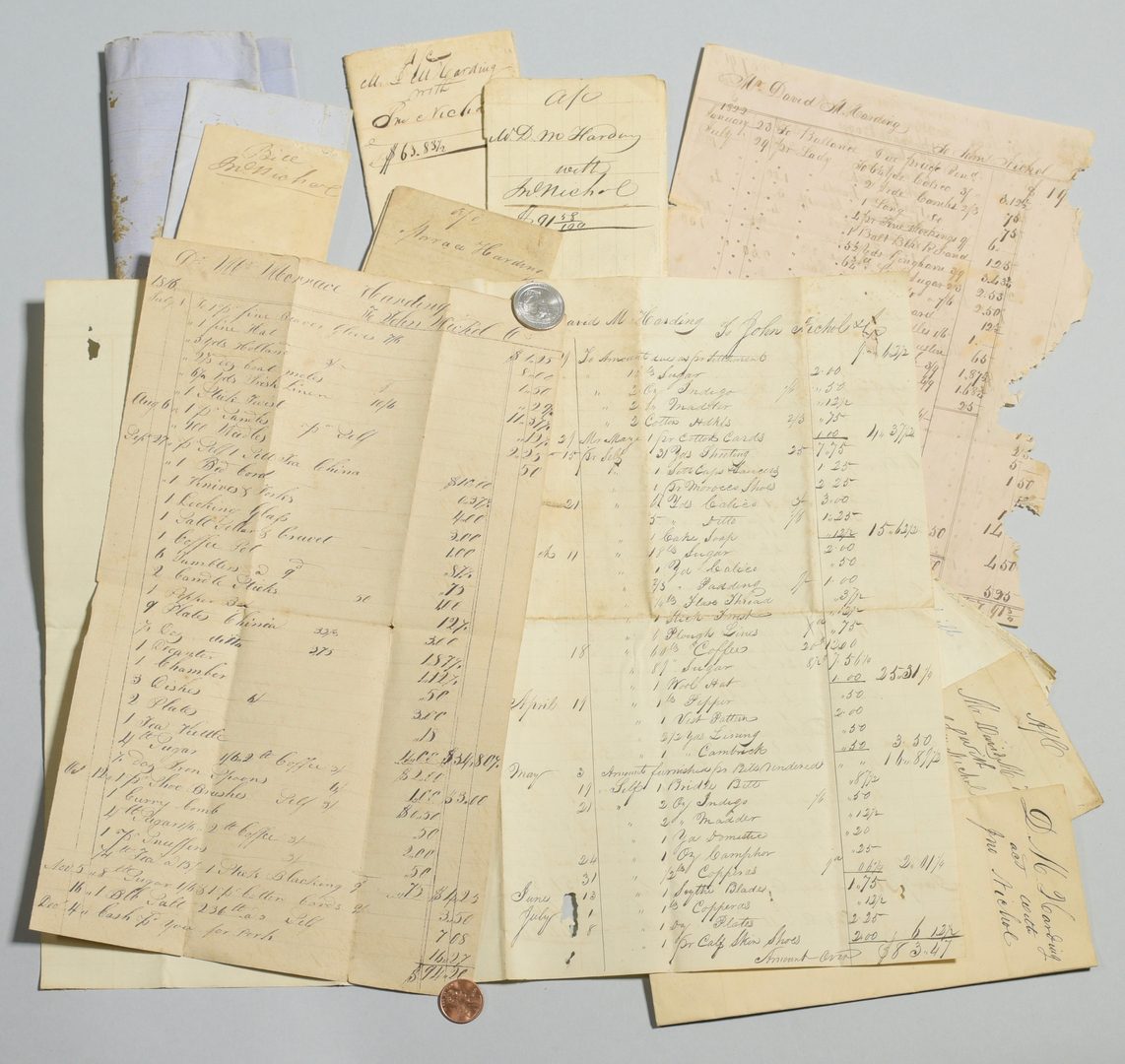 Lot 245: Harding Family archive, account book