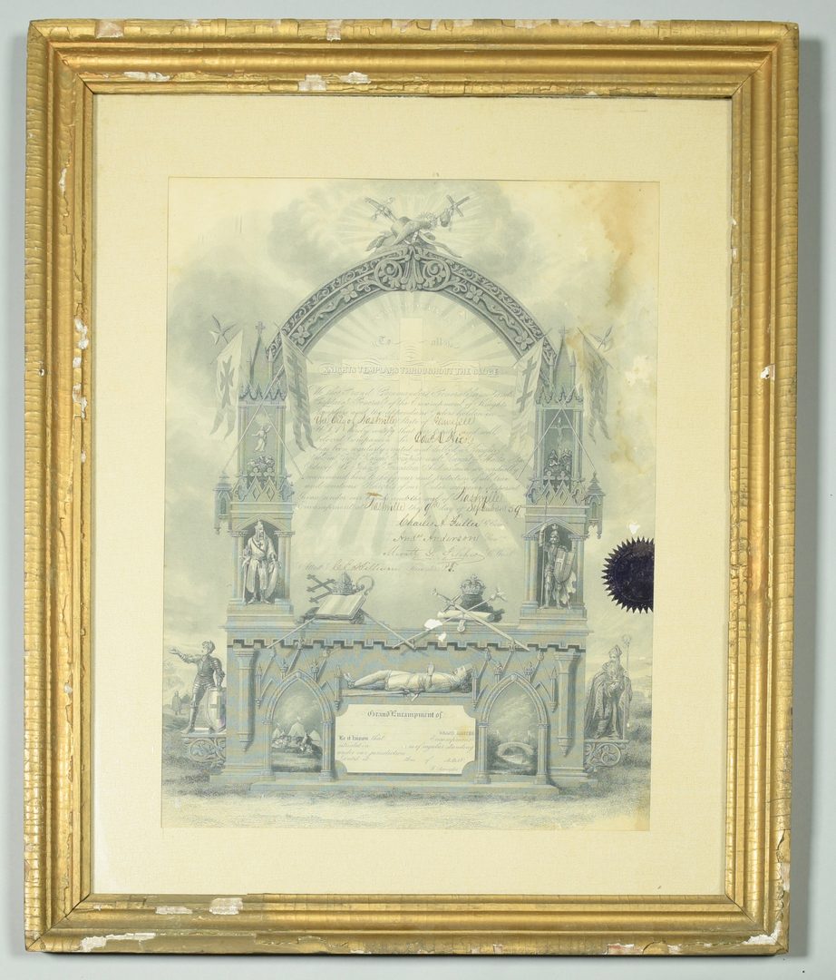 Lot 249: Archive of Masonic Items