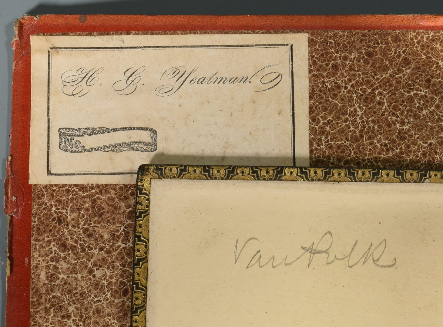 Lot 250: Books, Van Buren Letter from Hamilton Place plus photo (14 items).