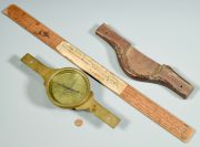 Lot 257: John Davis's Brass Surveyor Compass and Scale, sold $3,422