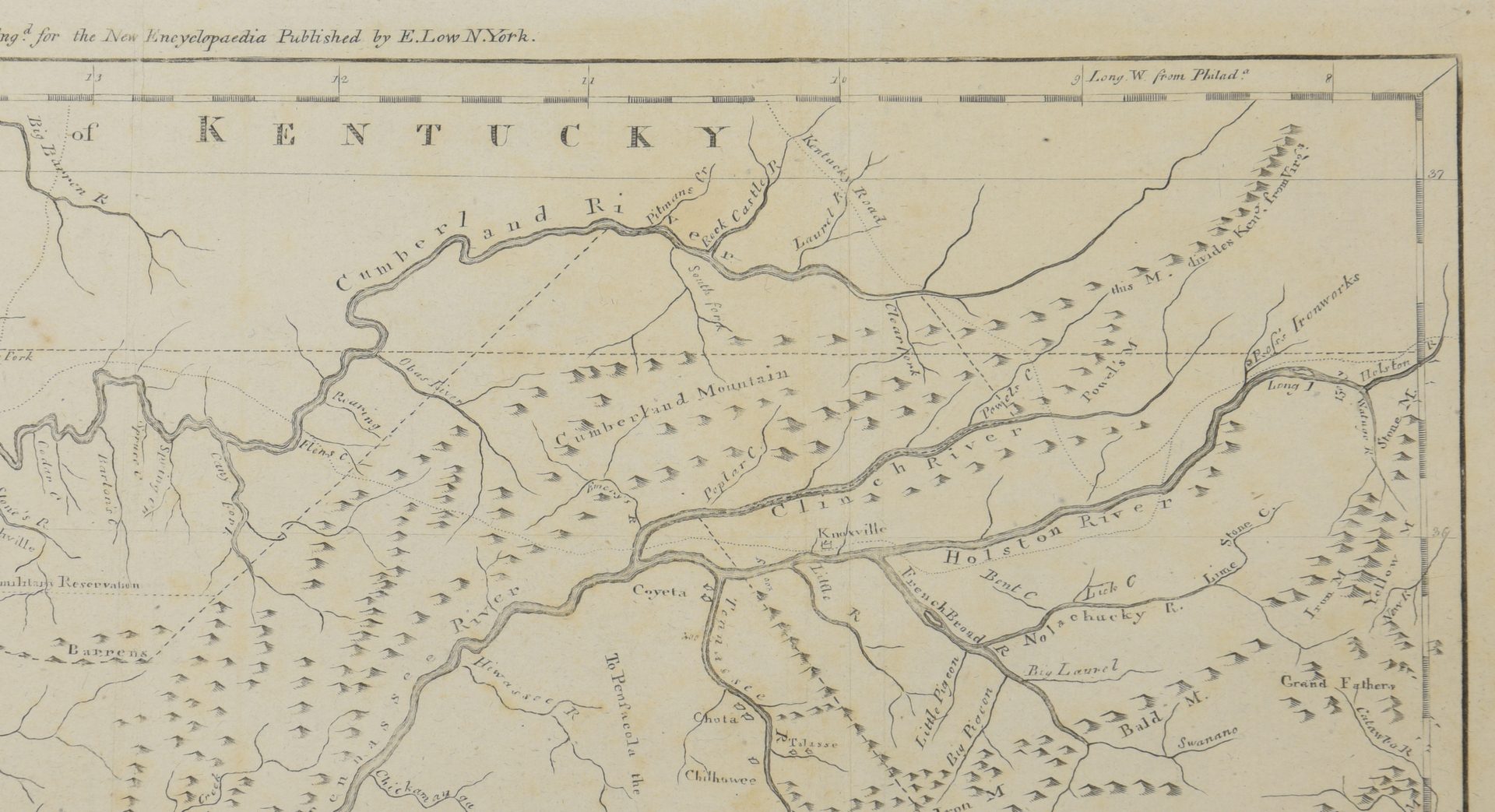 Lot 263: A Map of the Tennassee [sic] Government from the latest Surveys 1810, John Payne