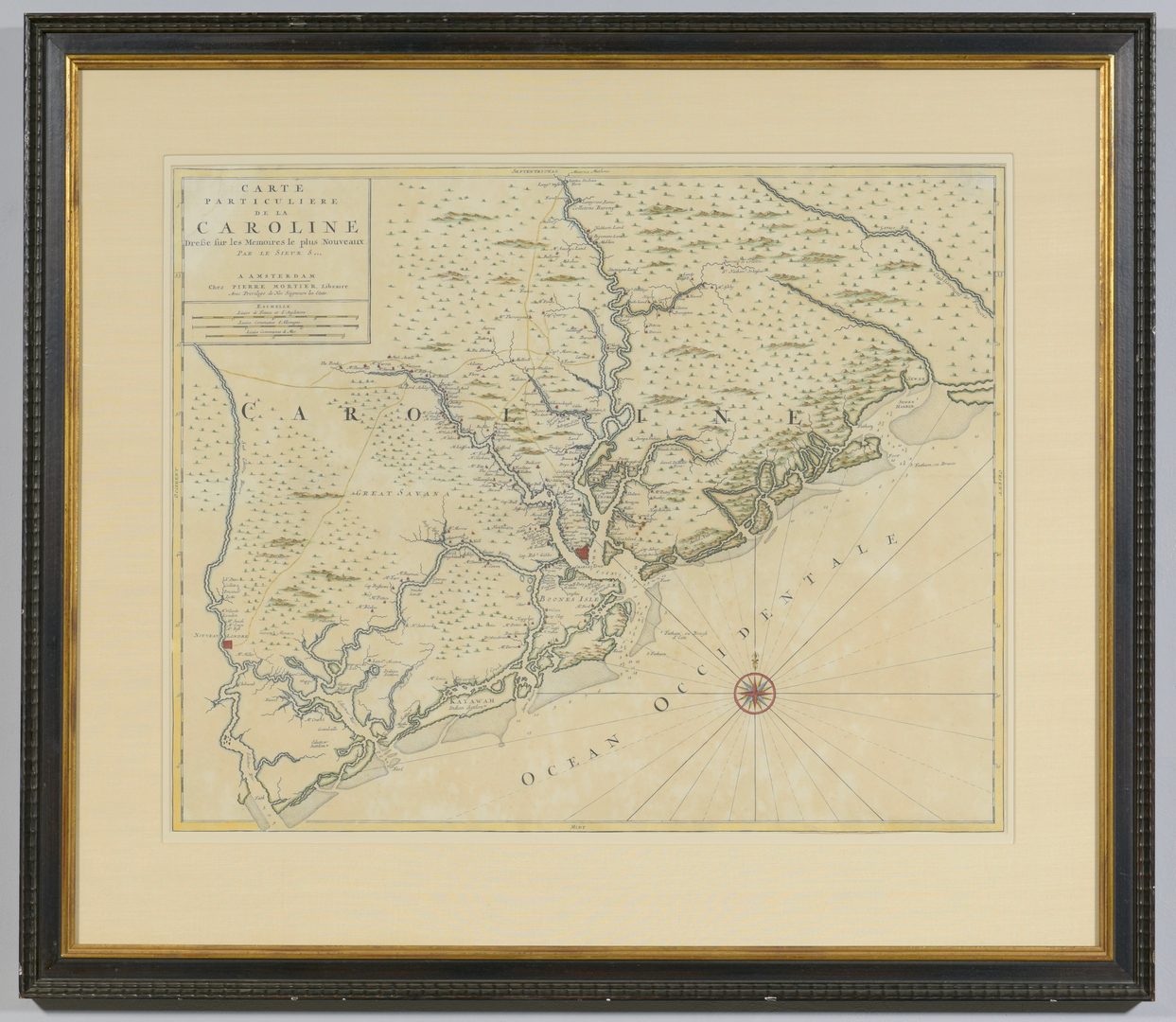 Lot 265: Important Early South Carolina Map 1696 | Case Auctions