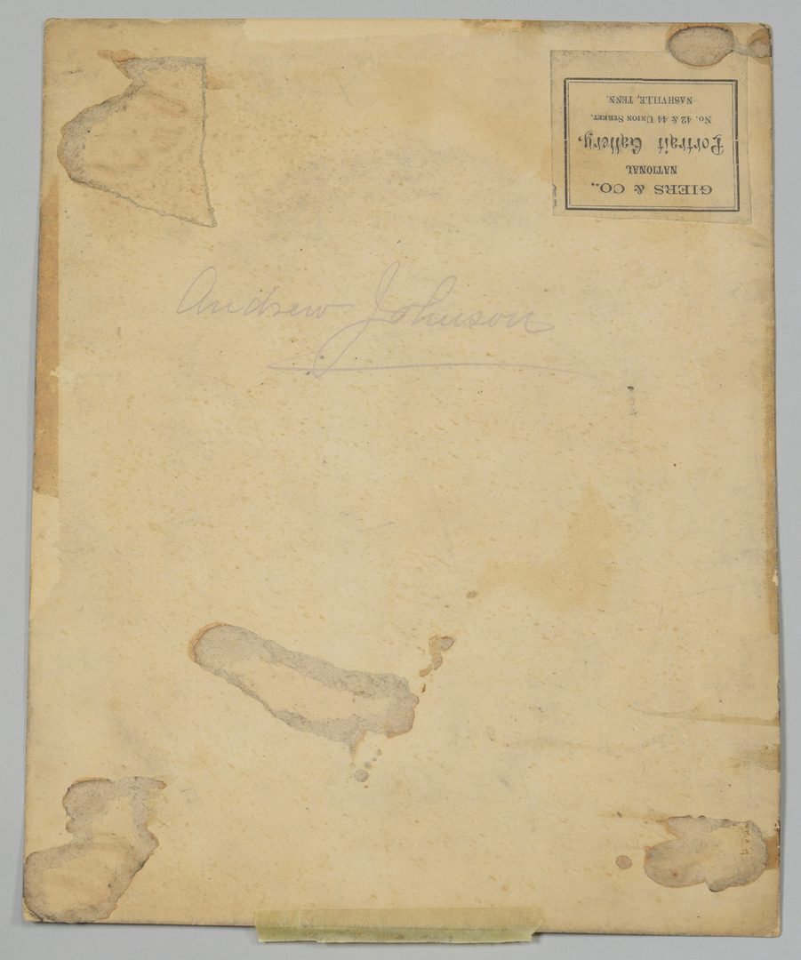Lot 284: Civil War Photos inc. Thomas Signed CDV, Grant, Johnson