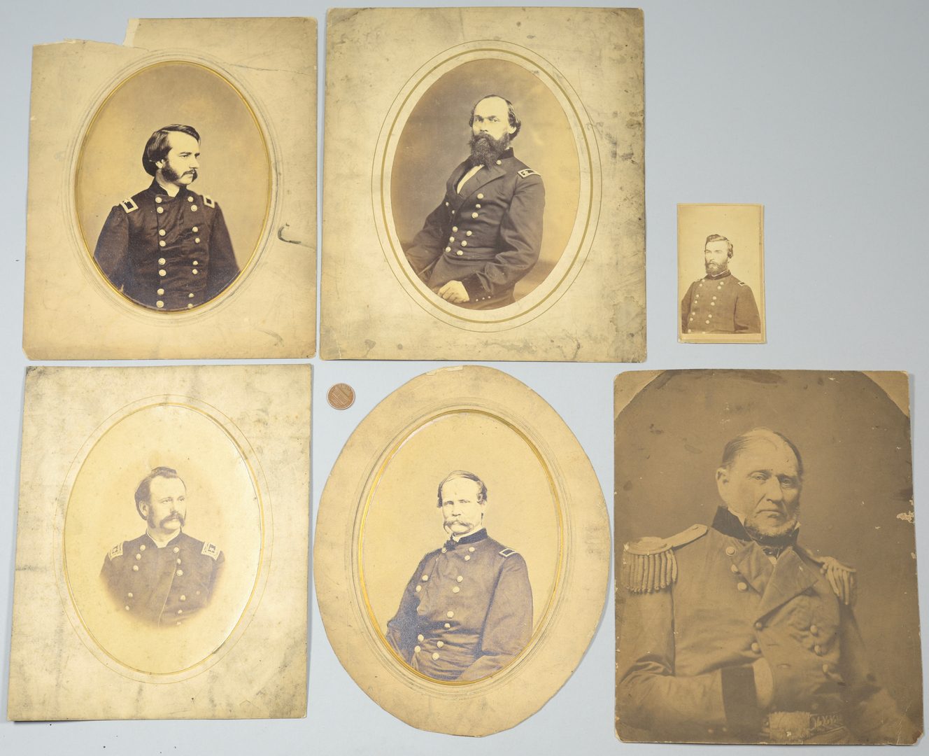 Lot 287: Union Officers CDVs & Albumen Prints
