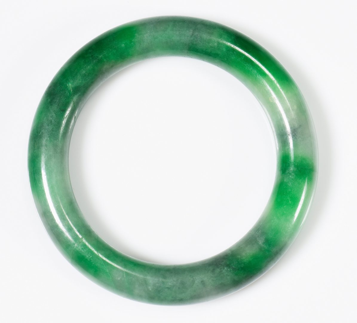 Lot 322: 2 Chinese Carved Jade Bangles