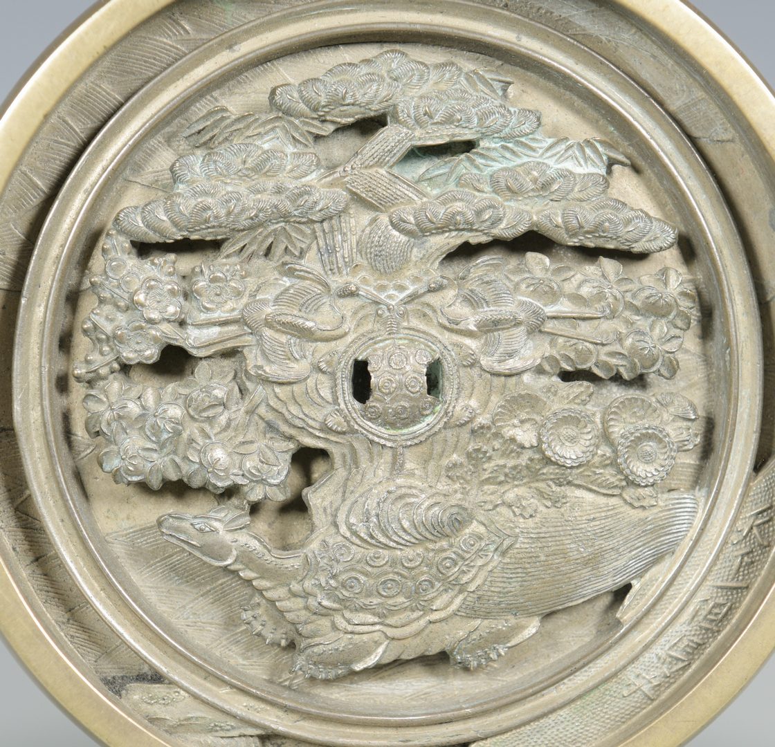 Lot 331: Japanese Bronze Hand Mirror