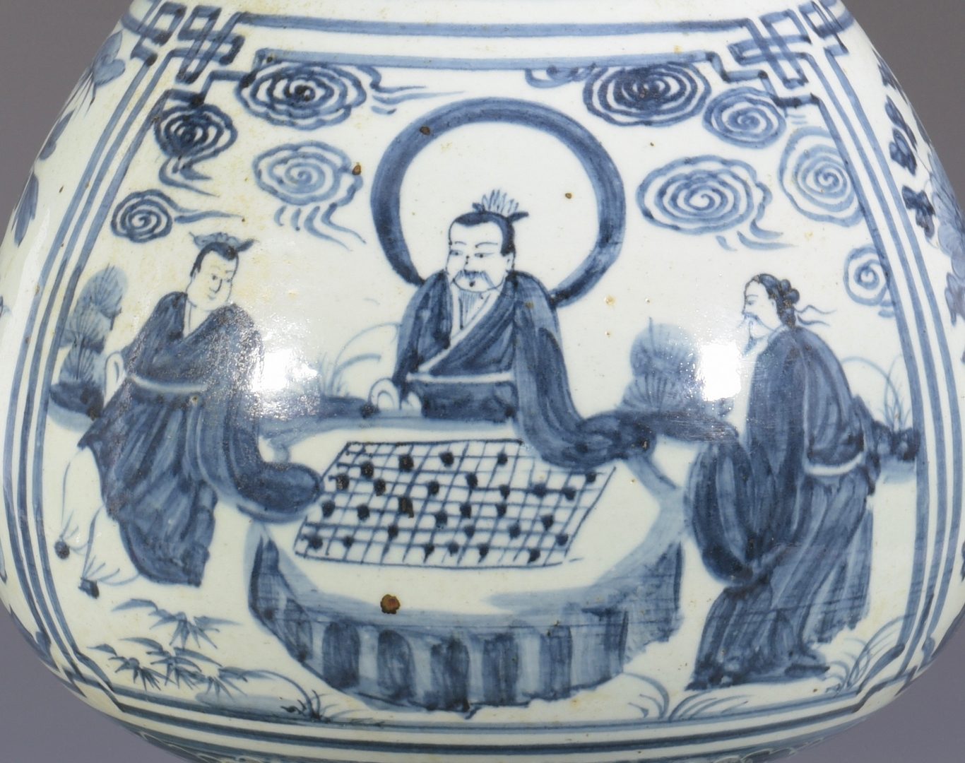 Lot 345: Chinese Blue & White Floor Vase