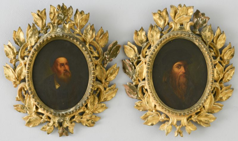 Lot 353: Two Grand Tour Old Master Artist Portraits