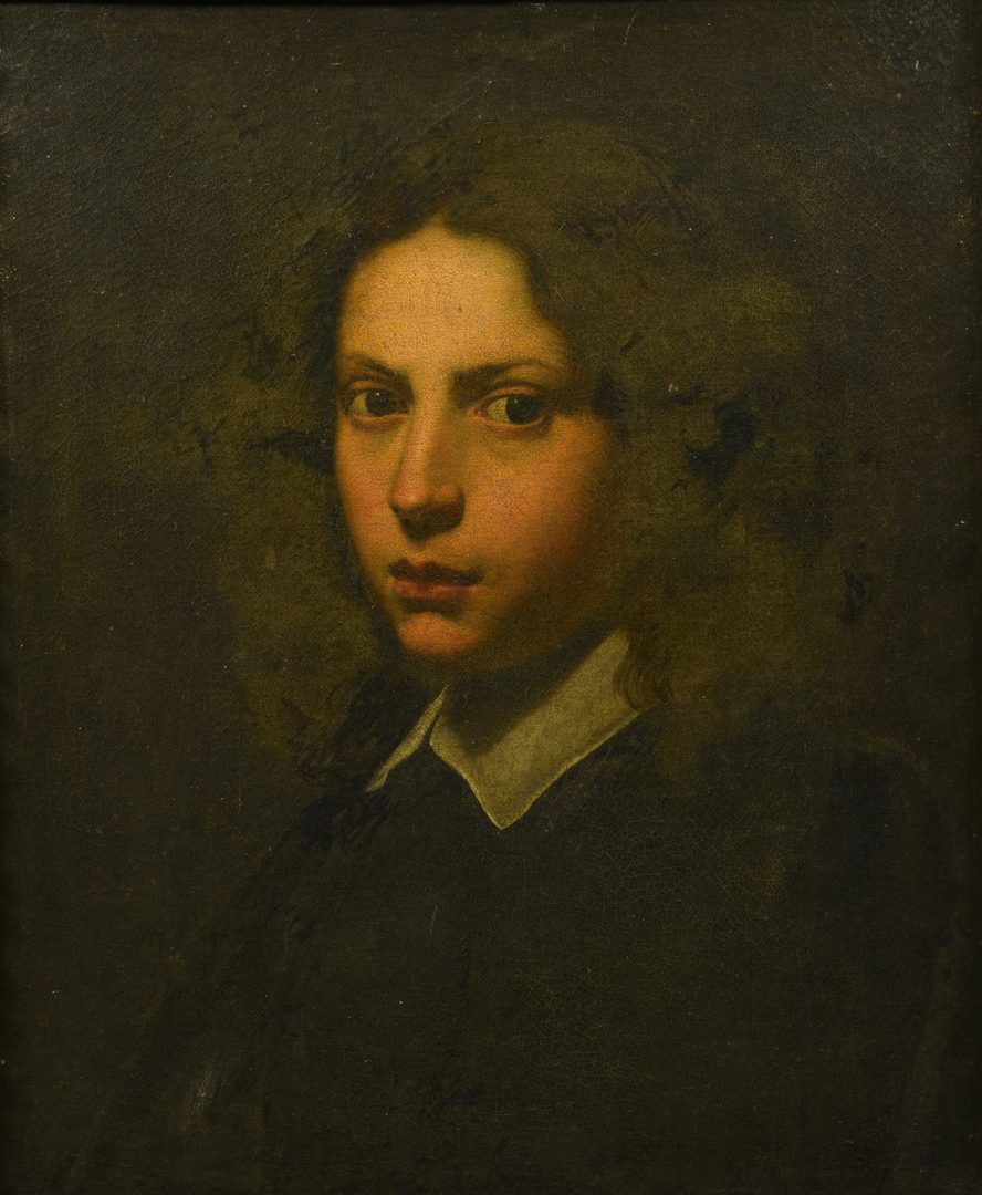 Lot 355: Continental School Portrait of Young Man, 17th/18th C.