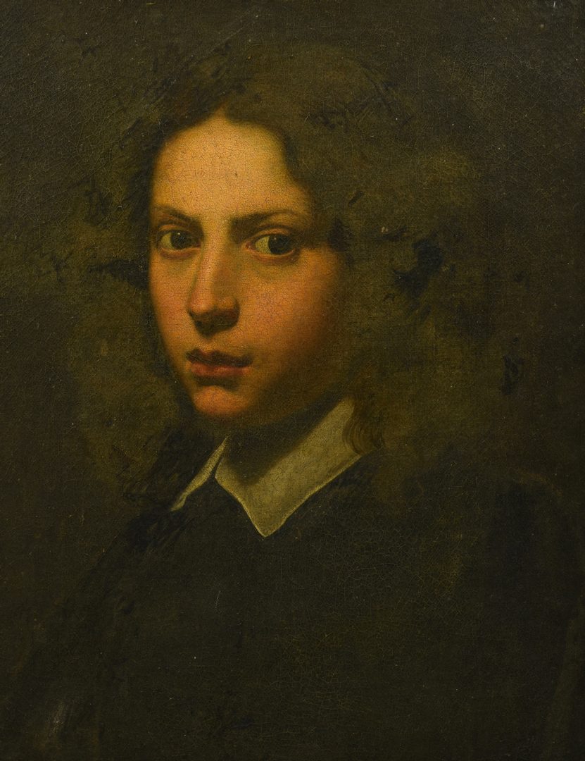 Lot 355: Continental School Portrait of Young Man, 17th/18th C.