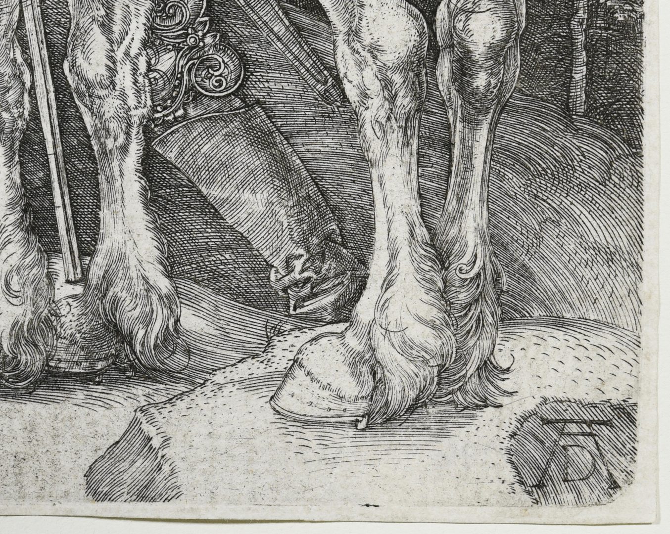 Lot 357: Albrecht Durer "The Large Horse" engraving