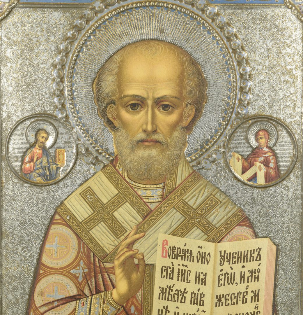 Lot 362: Russian Icon, St. Nicholas