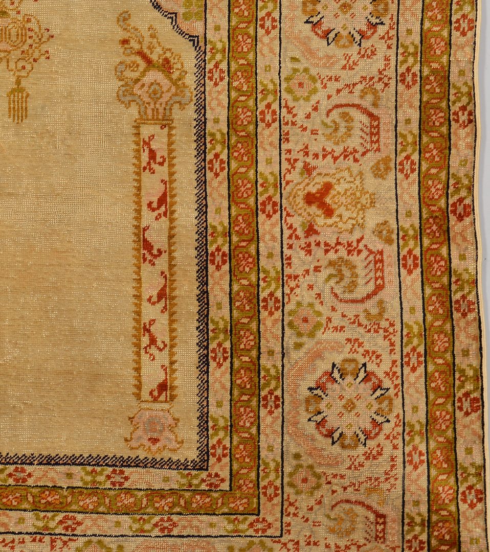 Lot 376: Antique Turkish Silk Prayer Rug, c. 1900